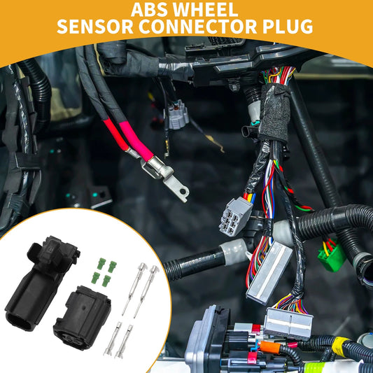 2 x Pin ABS Wheel Sensor Connector Plug Plastic for Toyota