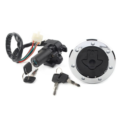 Fuel Gas Cap Ignition Switch Lock Set for Kawasaki Ninja ZX6R ZX7R ZX9R (2000-2002)