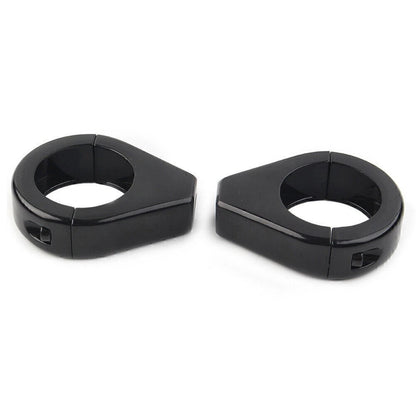 41mm Black Turn Signal Relocation Fork Tube Clamps for Harley Davidson Softail