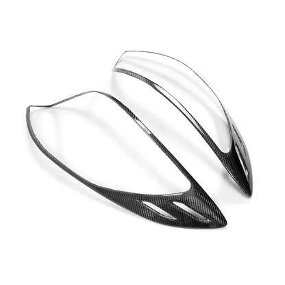 Real Carbon Fiber Rear Tail Light Lamp Cover Trim For Hyundai Veloster 2011-2017