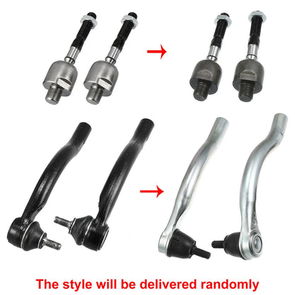 Front Inner Outer Tie Rod End Link Kit for Honda Accord Acura TSX