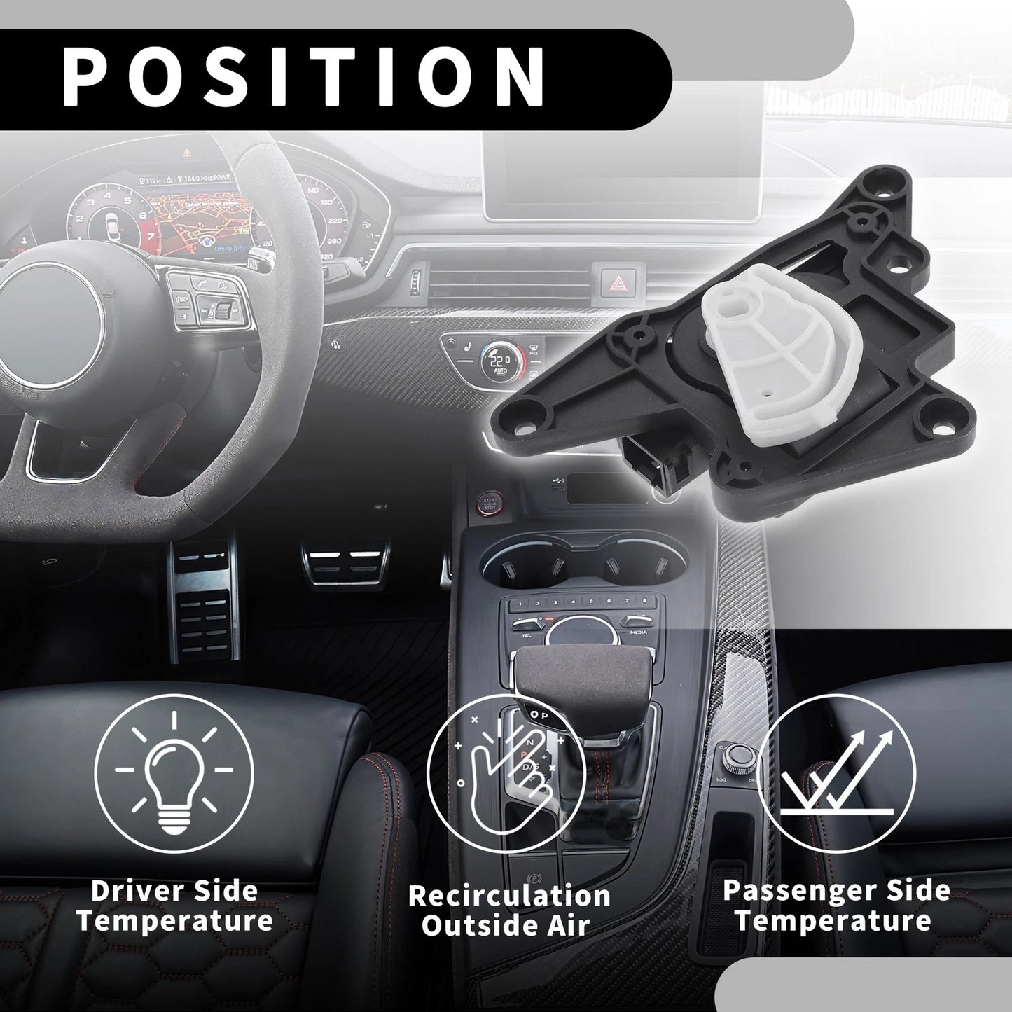 HVAC Heater Blend Door Control Actuator for Hyundai Azera (2006-2011)