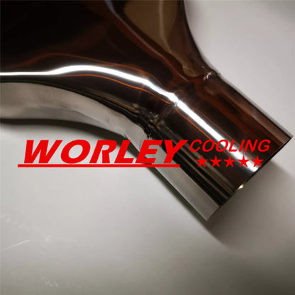 2.5" Inlet Stainless Rectangle Angle Cut Exhaust Tip