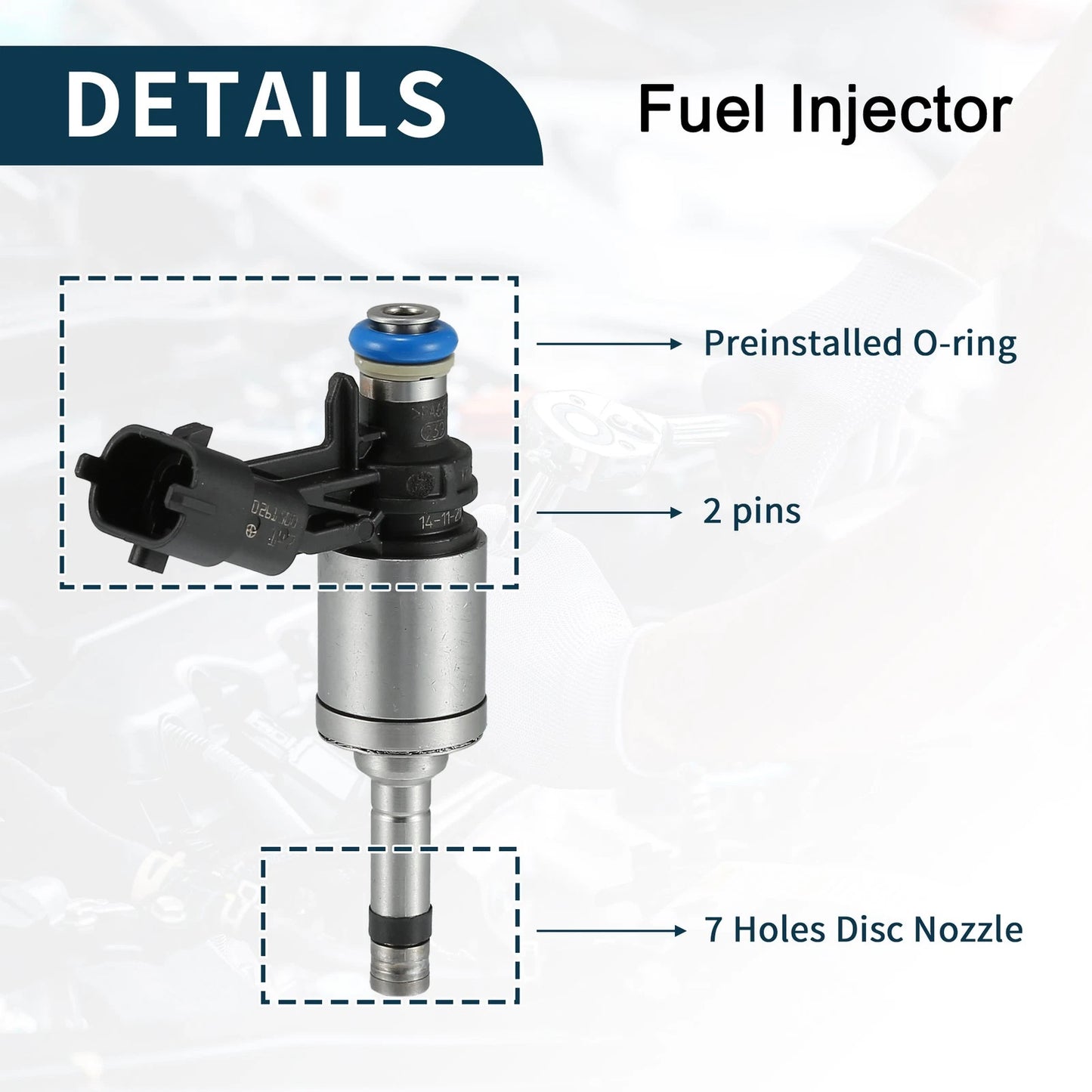 Fuel Injector 4 x for LAND ROVER Range Rover Evoque 2.0 (2011-2017)
