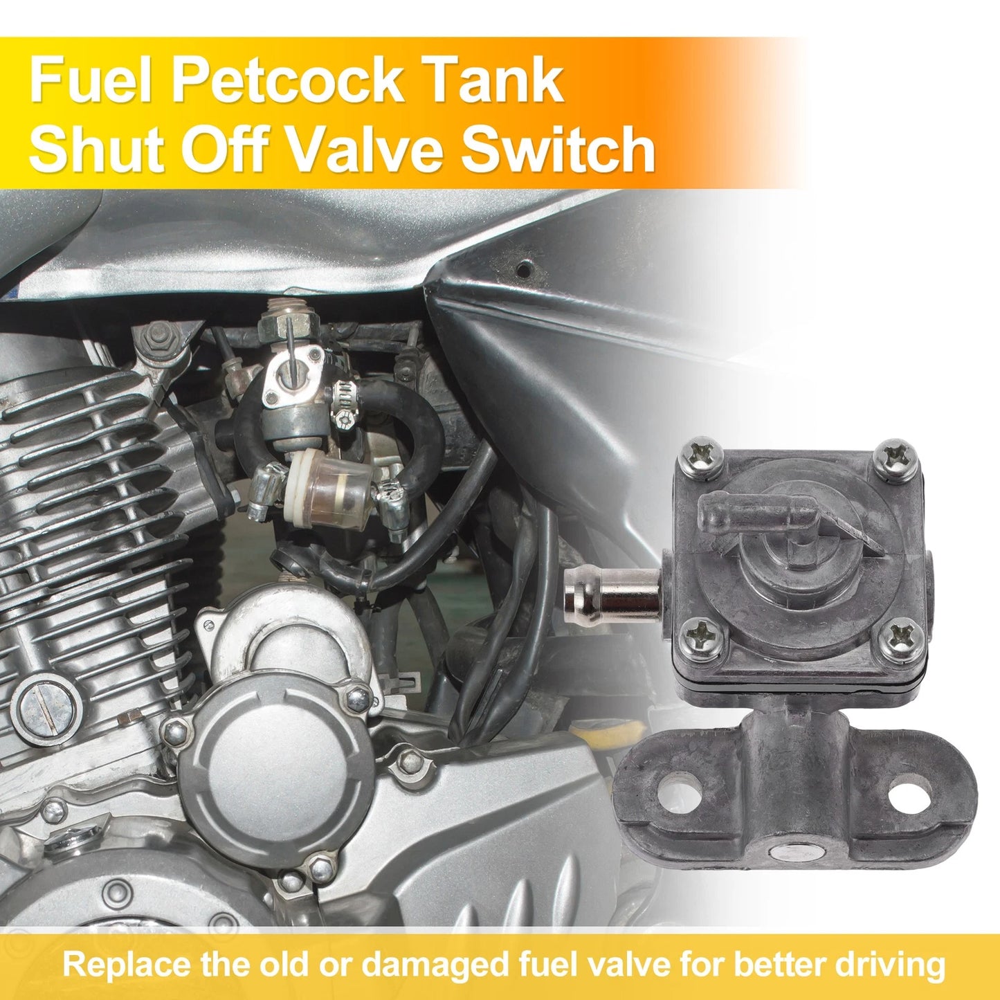 ATV Fuel Valve Petcock Gas Tank Switch for Suzuki VL800 Intruder (2001-2009)