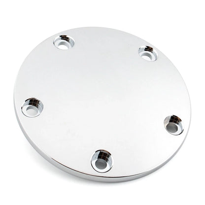 Silver Domed Timing Points Cover for Harley Twin Cam Softail Dyna Touring (99-17)
