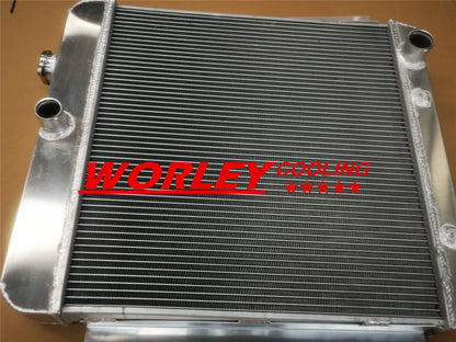 44MM Aluminum Radiator & Fan for 1955-1959 Chevy Pickup Truck (1955-1959)