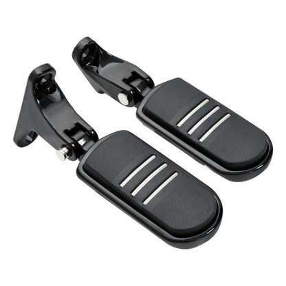 Black Rear Passenger Footpeg Mini Mount for Harley Street Glide (1993-2025)