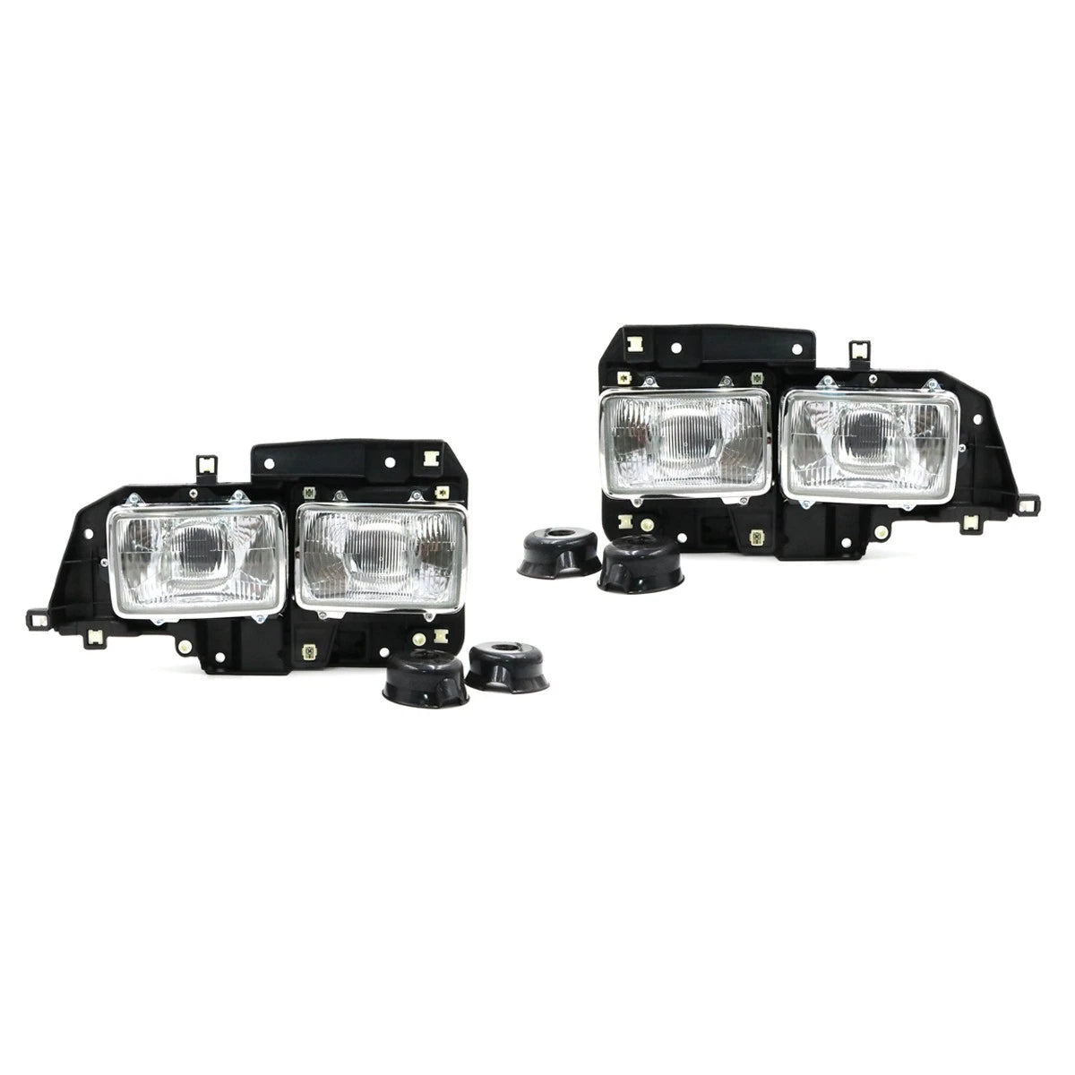 Head Light  & Housing x2 for Isuzu Elf 150 NRR NPR NQR 1988-2004