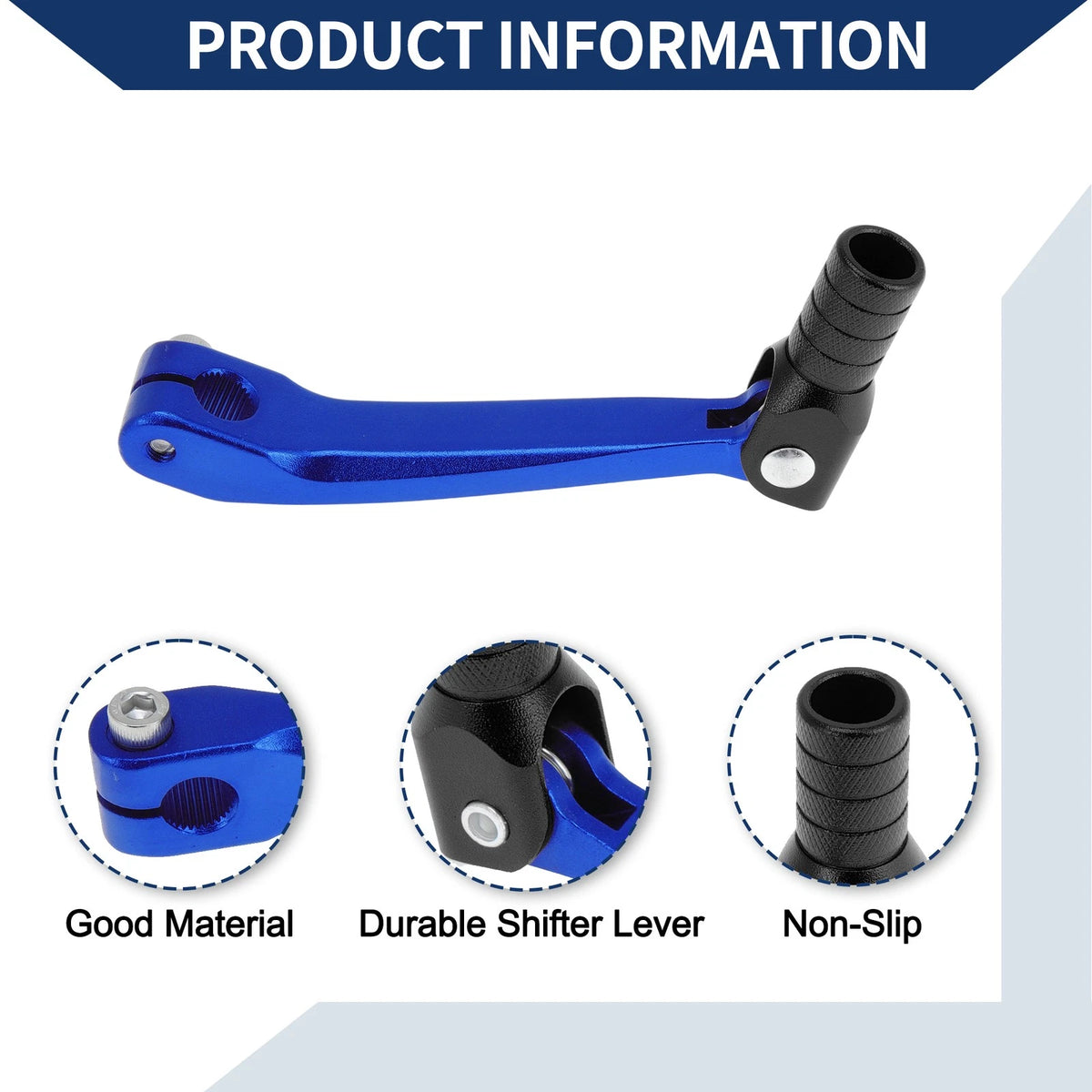 Folding Motorcycle Gear Shifter Lever for Honda CRF150F (2003-2017) Blue Black