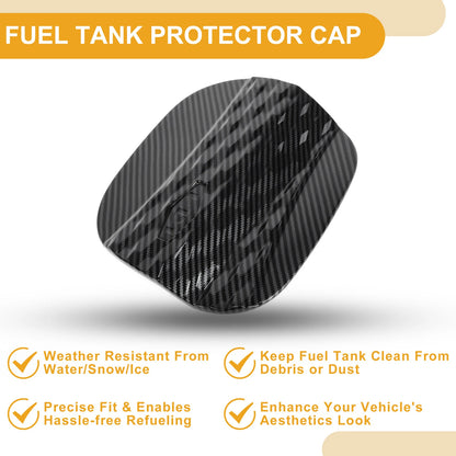 Fuel Tank Door Cap for Hyundai Sonata 2024-2025 Gas Tank Flap Carbon Fiber