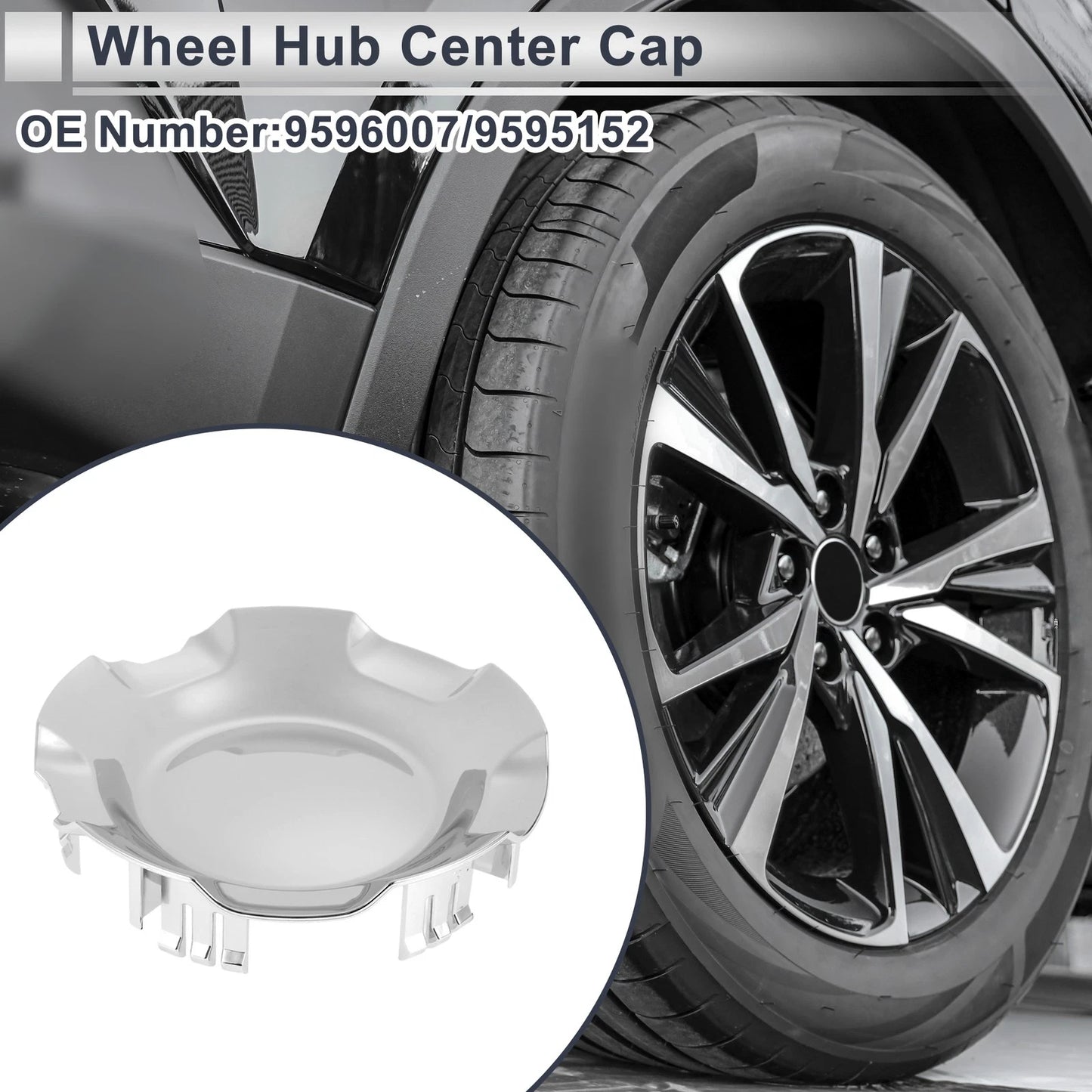 Hub Center Cap 6-Lug for Chevrolet Silverado 1500 (2007-2013)