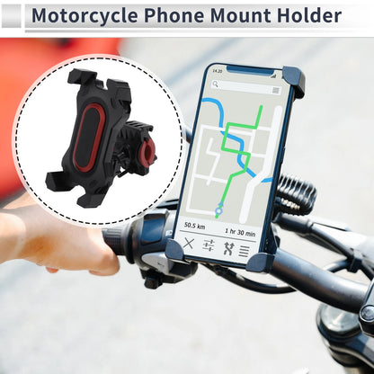 Motorcycle Phone Mount Holder / 1 Pc / Handlebar Mount 4.7-7.2 Phones Black Red for Motorcycle