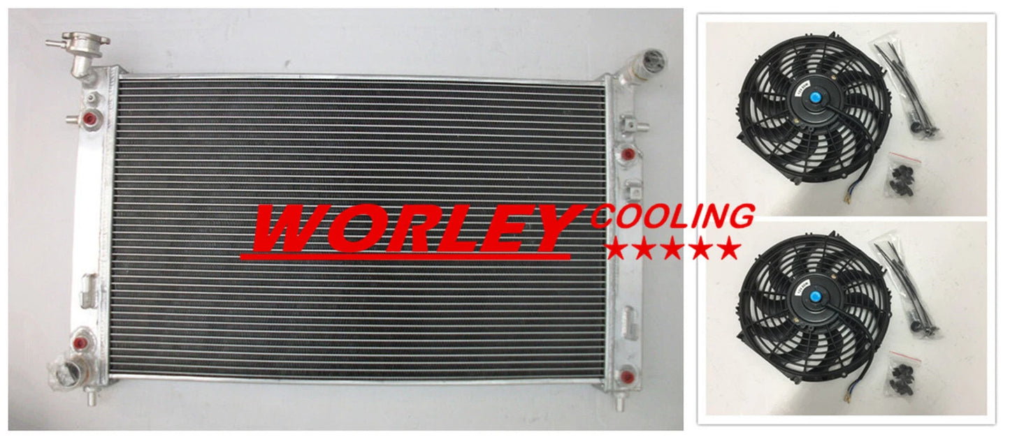 44mm Aluminum Radiator & Fans for Holden Commodore VT VX 3.8L V6 (97-02)