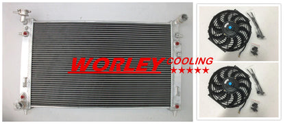 44mm Aluminum Radiator & Fans for Holden Commodore VT VX 3.8L V6 (97-02)