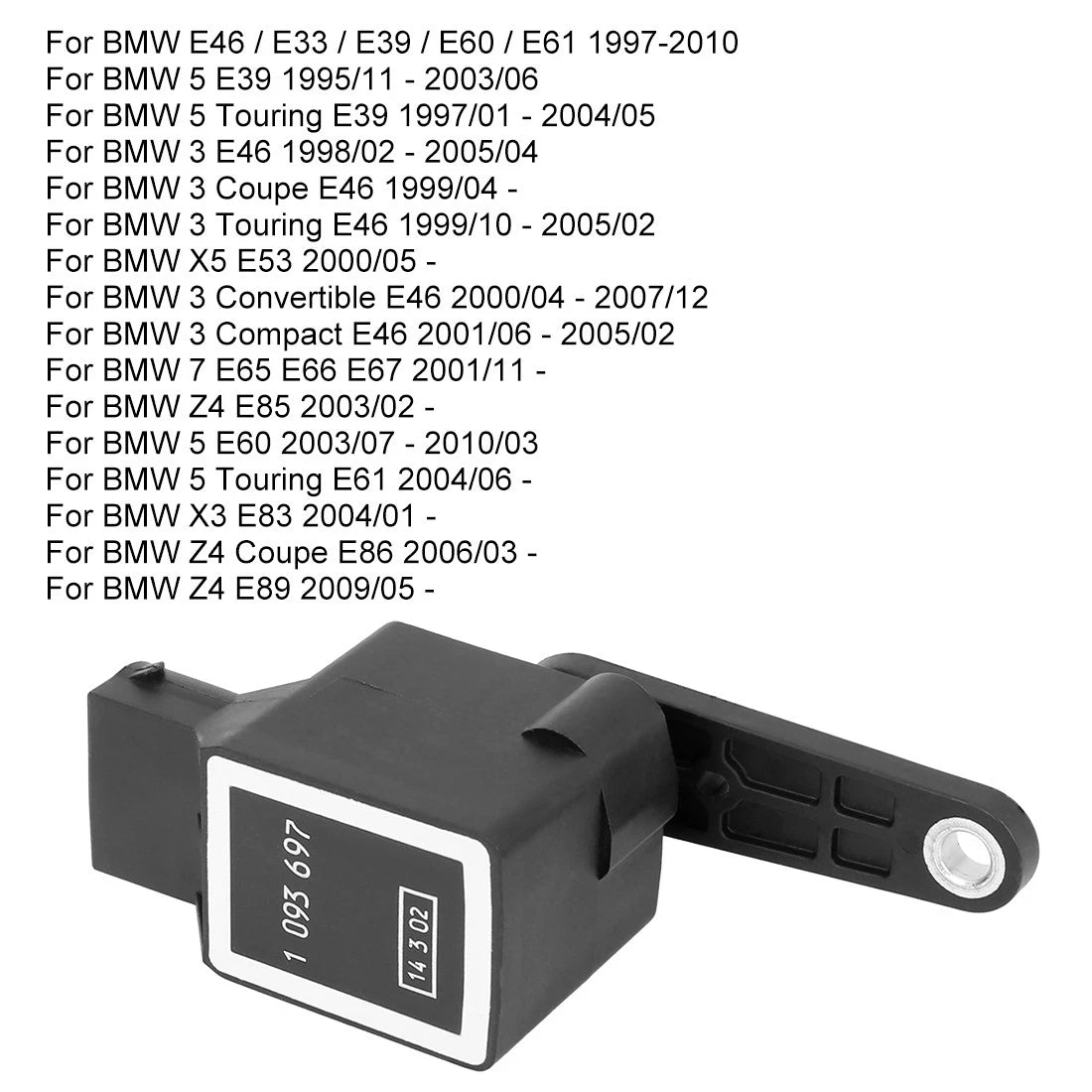 Black Height Level Sensor for BMW E46 E38 E39 E60 E61 (1997-2010)