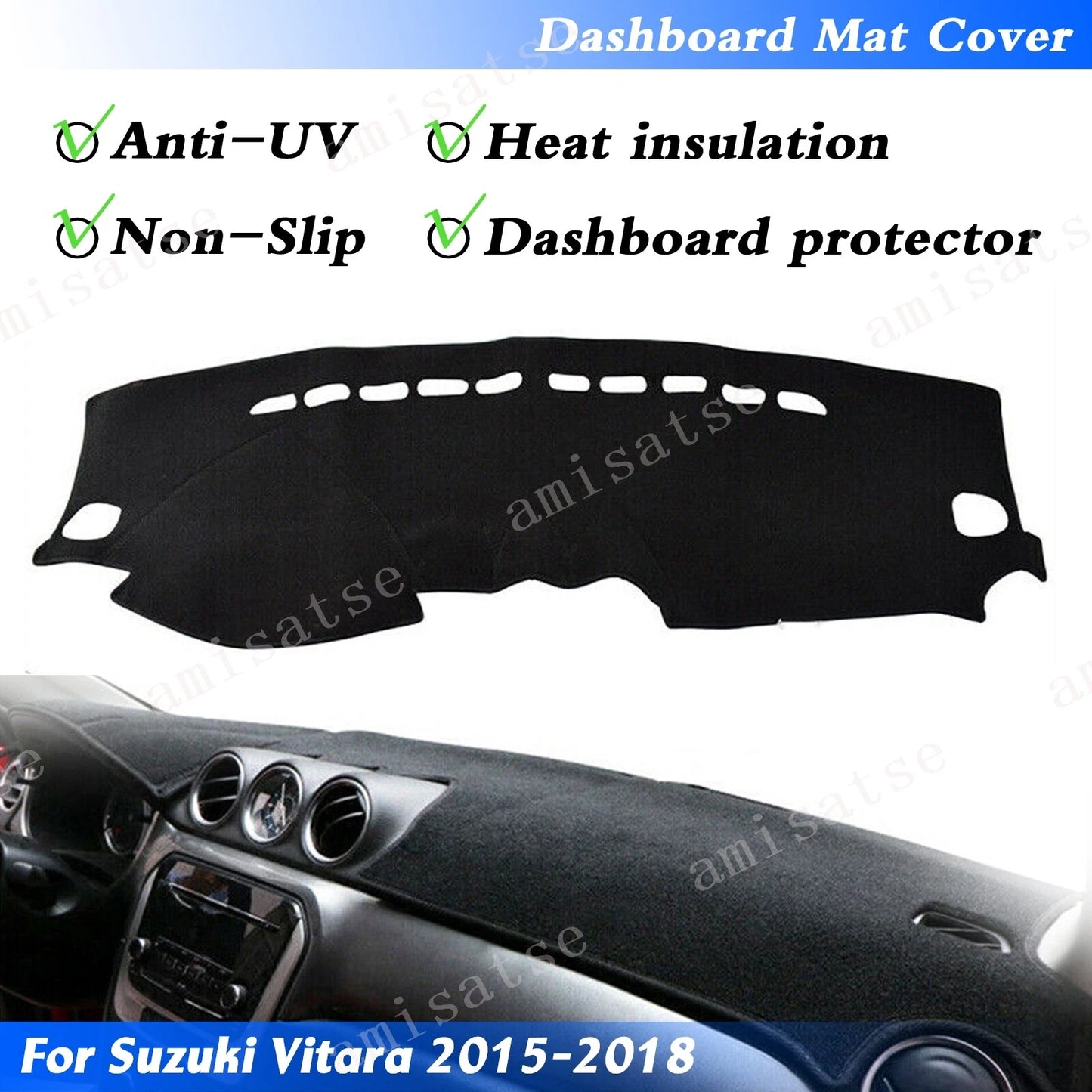 Dashboard Cover for Suzuki Vitara 2015-2018 (2015-2018)