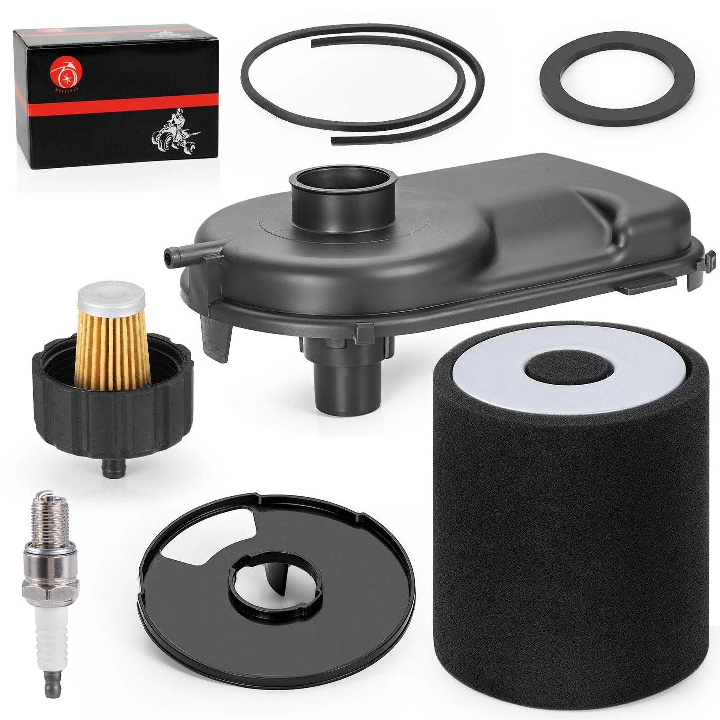 Air Filter + Cap + Fuel Filter w/Seal for Yamaha Golf Cart G2–G11 (1990–2004)