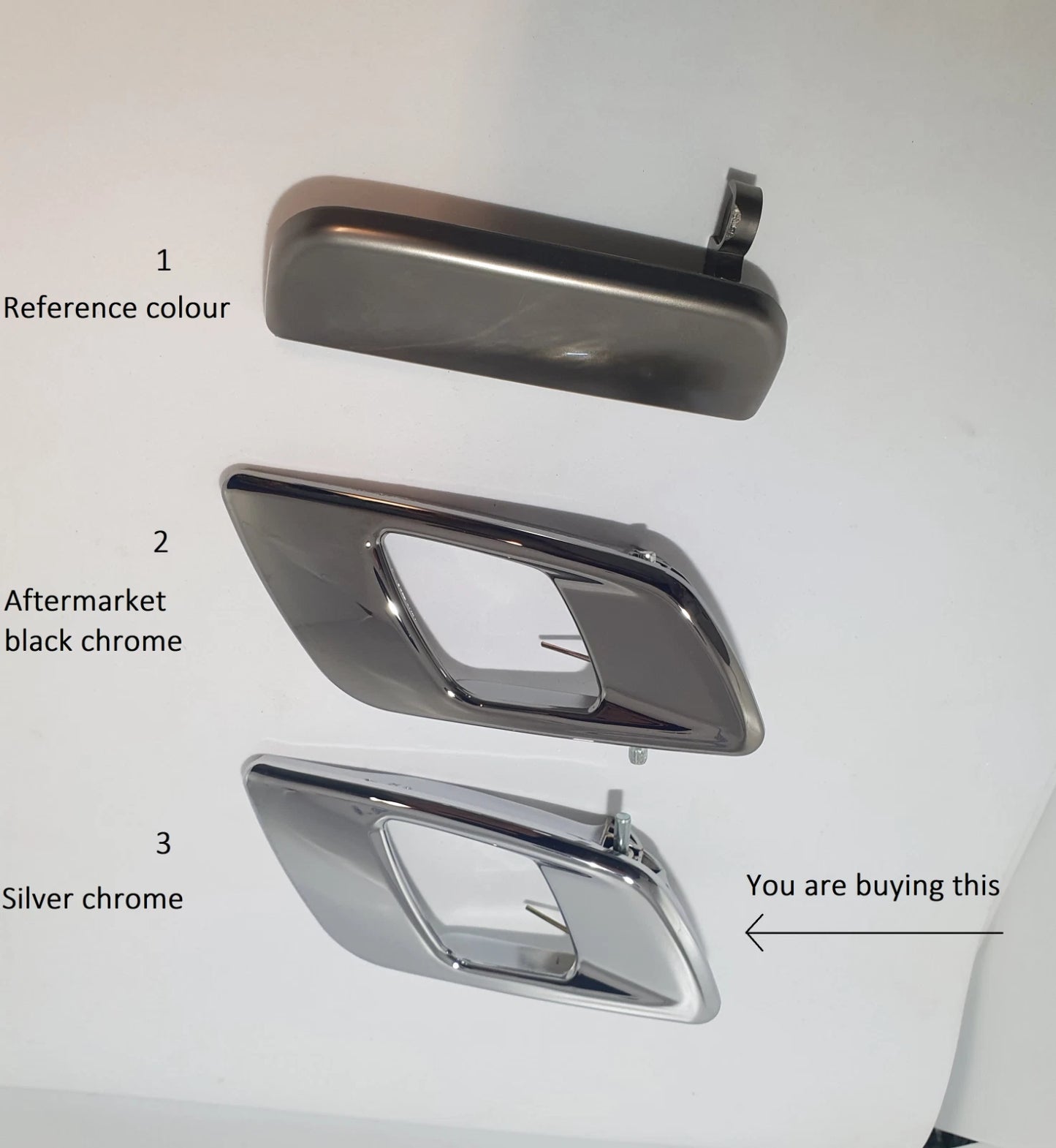 2pc Front Left & Right Inner Door Handle for Ford Ranger PX BT50 (2011–2021)