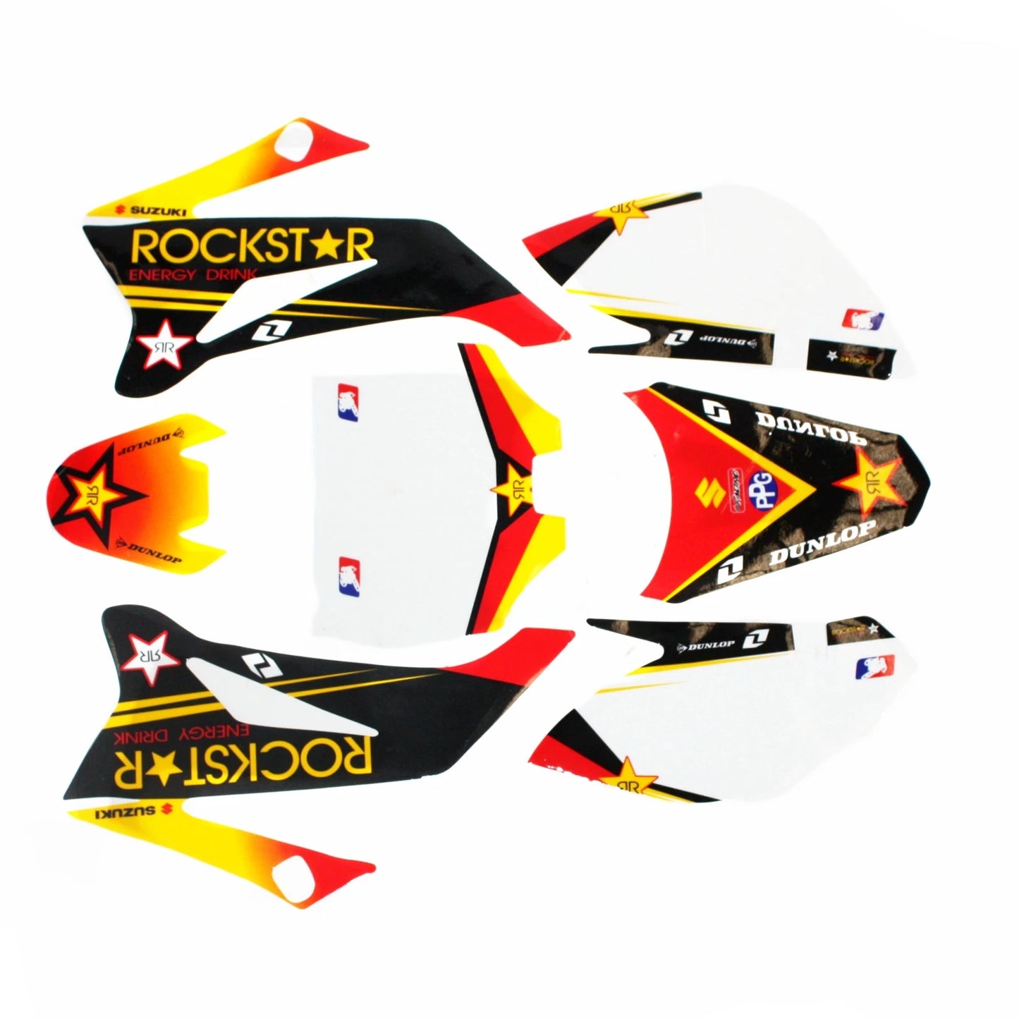 3M Rockstar Decals Graphics Stickers for TTR110 Dirt Bike