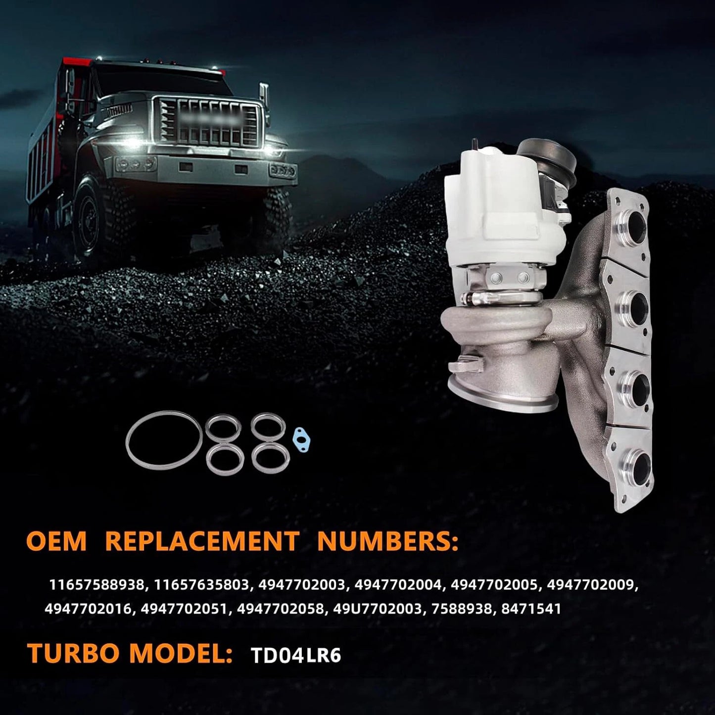 TD04LR6-15T Turbo for BMW Series 1, 3, 5, X1, X3, Z4 N20B20A 2.0L (2011-2017)
