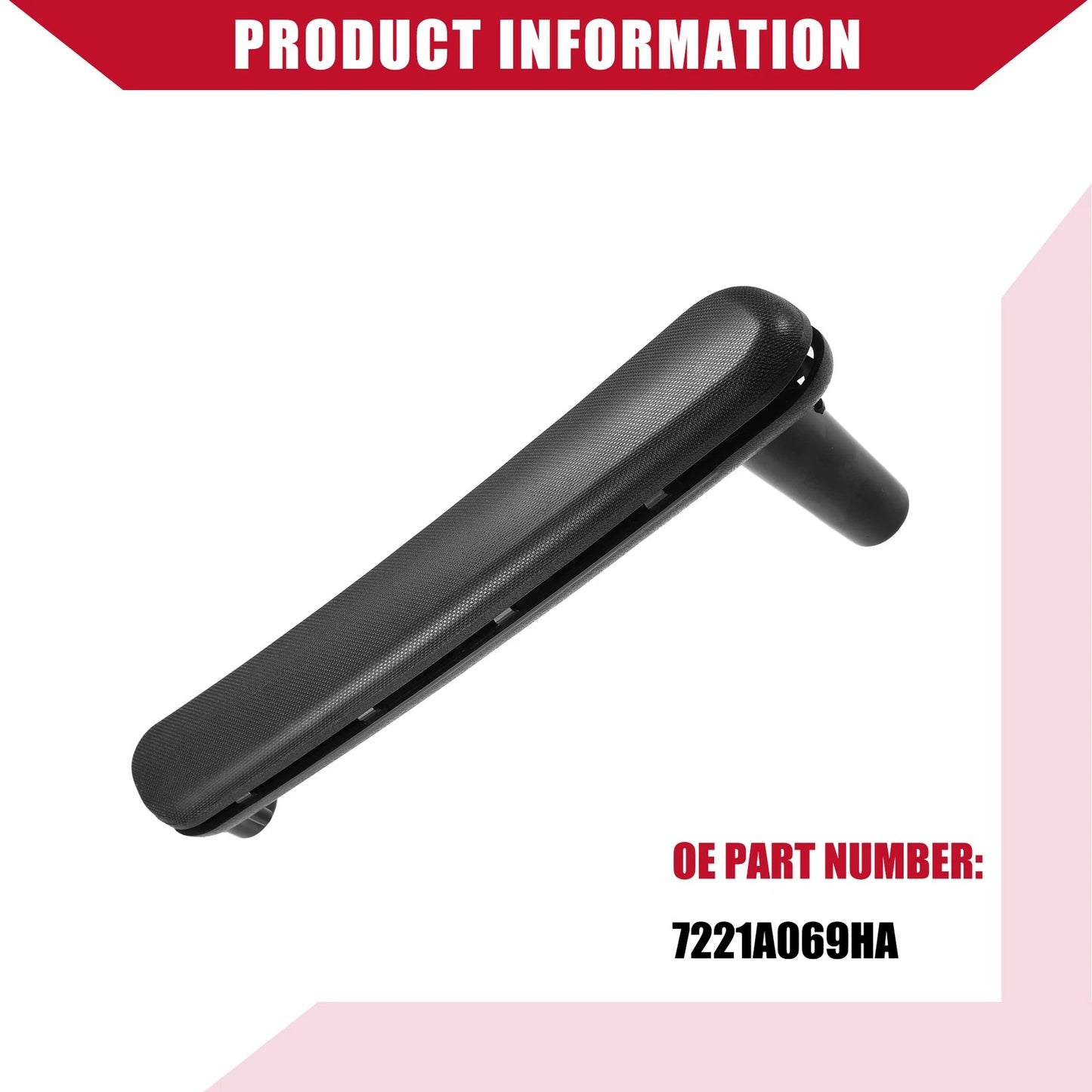 Left Side Door Pull Handle for Mitsubishi Eclipse (2006-2012) Black