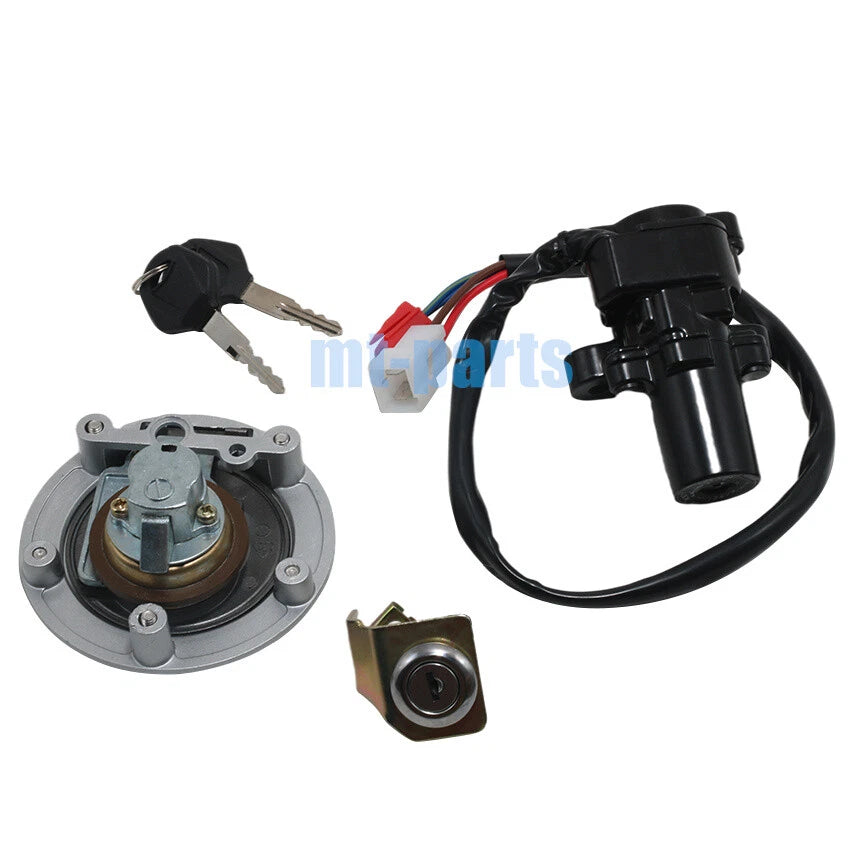 Ignition Key Switch, Fuel Tank Cap, Seat Lock Set for Yamaha YZF R1 (2004-2014)