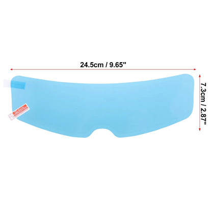 3pcs 9.65"x2.87" Motorcycle Helmet Rain Film Anti Rain Shield Lens Stickers