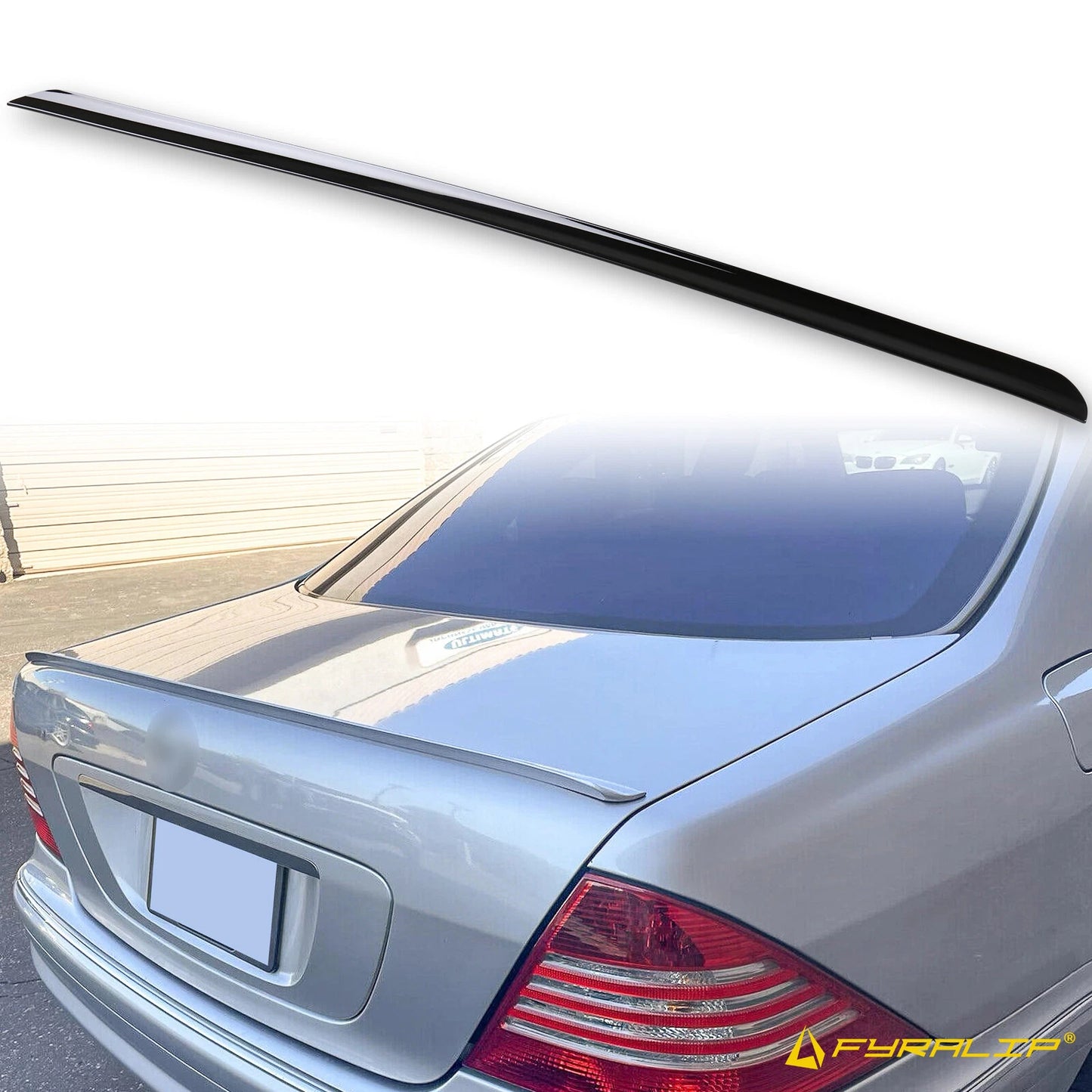 Black Boot Lip Spoiler for MB S-Class W220 (2000-2006)