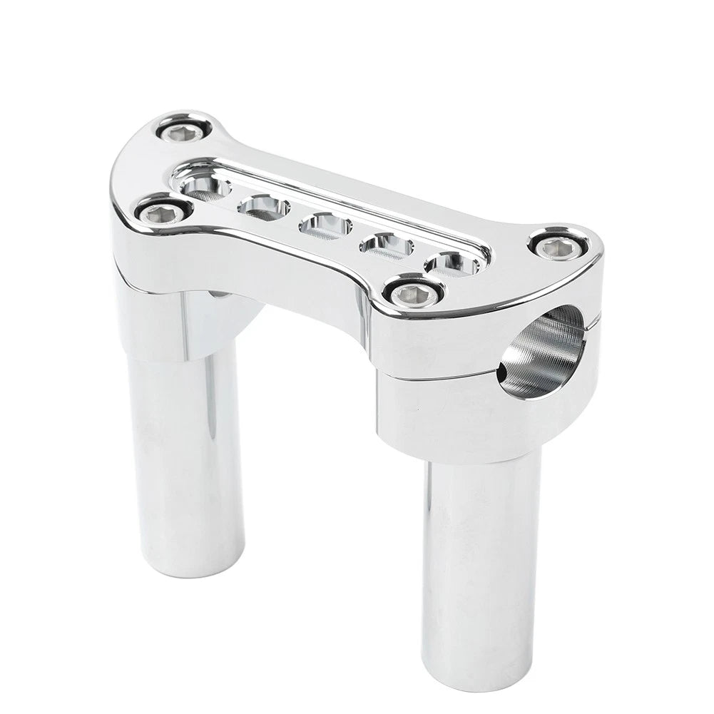 4" Chrome Handlebar Riser 1" Top Clamp for Harley Road Glide Softail (2001-2023)