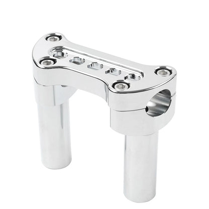 4" Chrome Handlebar Riser 1" Top Clamp for Harley Road Glide Softail (2001-2023)