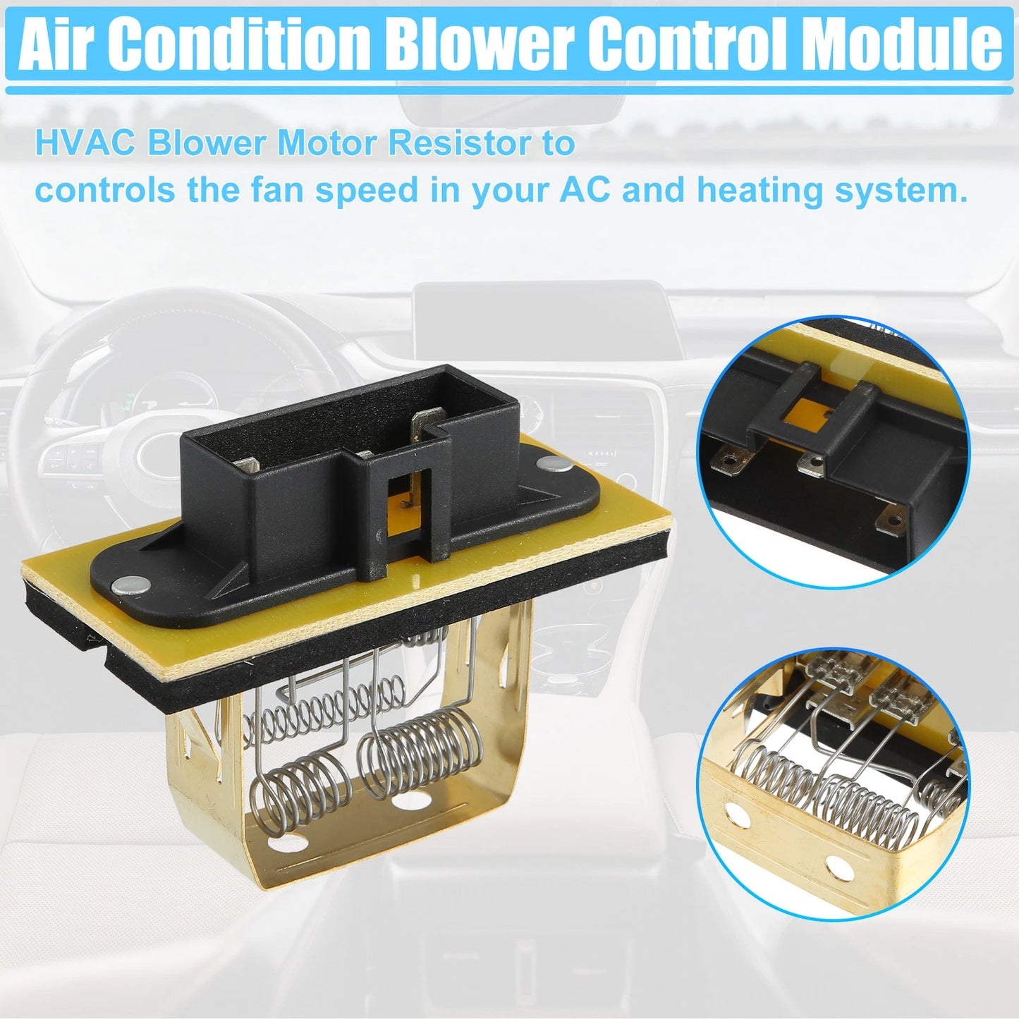HVAC Blower Motor Resistor AC Control Module for Dodge Grand Caravan (1996-2000)