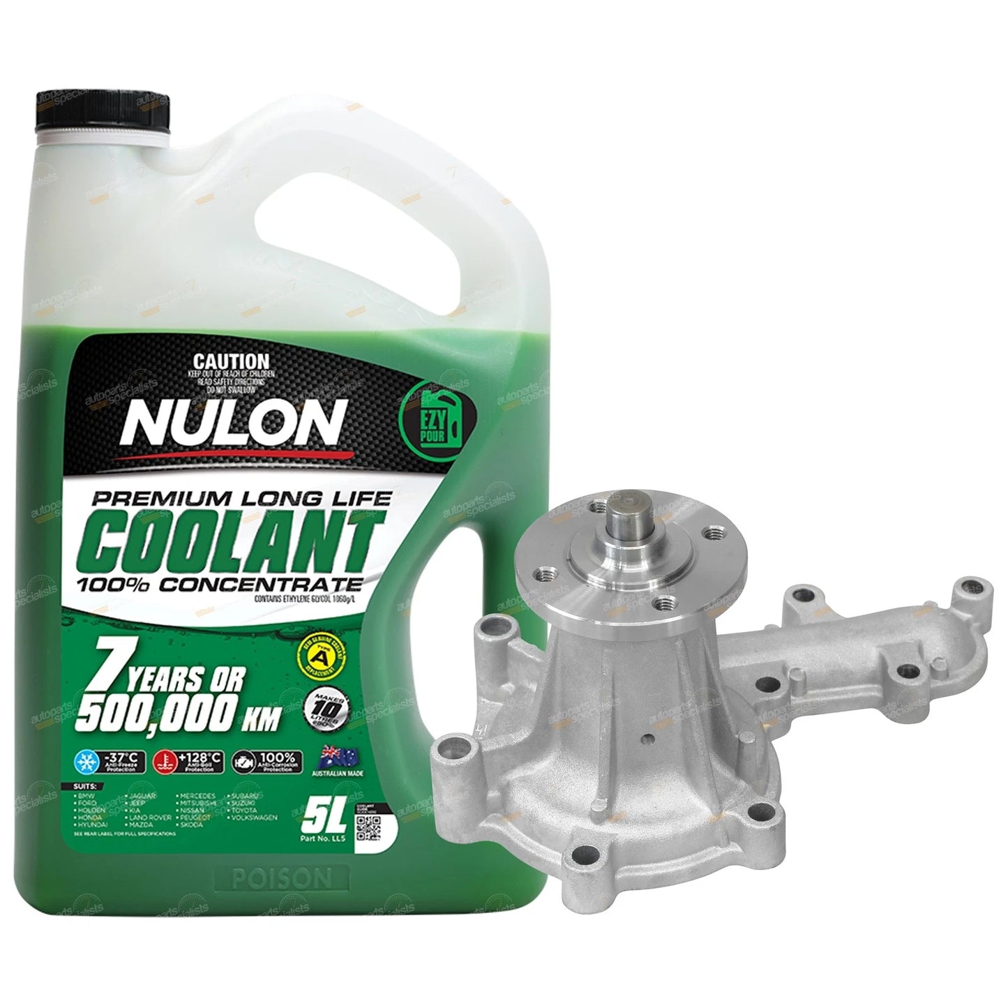 Water Pump + Coolant for Toyota HZJ75 HZJ78 HZJ79 HZJ80 HZJ105 1HZ 4.2L Diesel