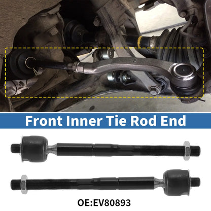 4 Pcs Front Inner Tie Rod End Links for Toyota Sienna (2004-2010)