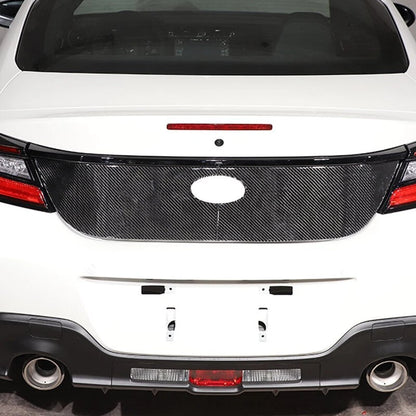 Carbon Fiber Rear Trunk Tailgate Panel Cover for Toyota GR86/Subaru BRZ 2022+