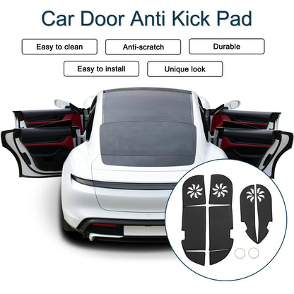 Car Door Anti Kick Pad Sticker Protector for Lexus RX (2009-2014) Black