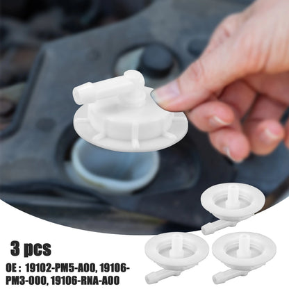 3 x Windshield Washer Fluid Reservoir Bottle Tank Cap for Acura CL (2001-2003)