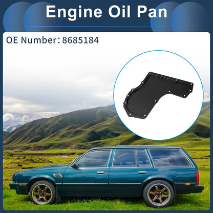 1 Pcs Engine Oil Pan for Chevrolet Cavalier (1995-2005) Iron Black
