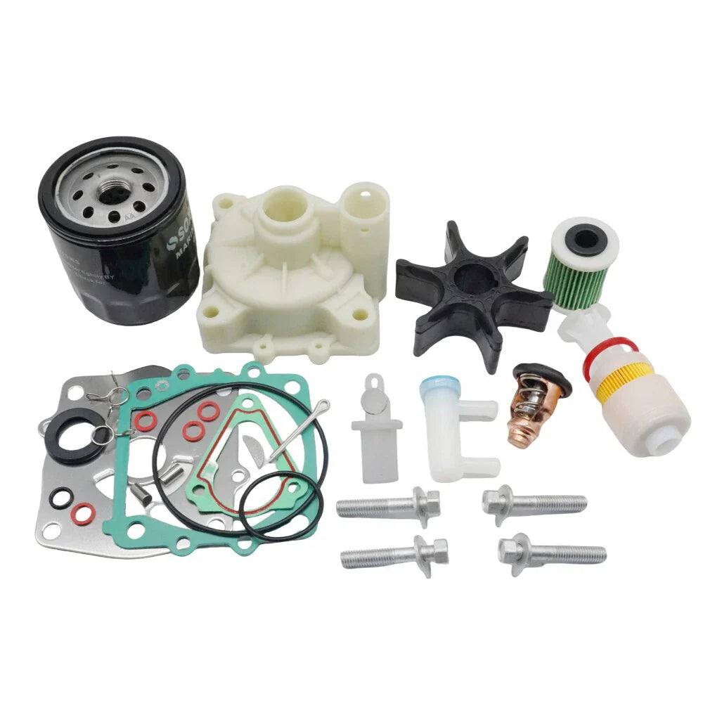 Outboard Maintenance Kit for Yamaha 4-Stroke F150 (2000-2023) w/ Thermostat & Filter
