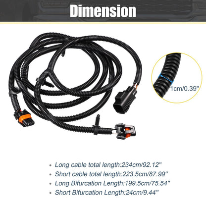 Fog Light Jumper Wiring Harness for Dodge Ram 2500 3500 4500 5500 (2010-2018)