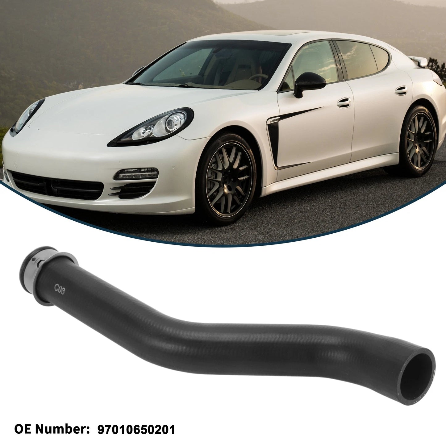 Radiator Hose for Porsche Panamera 2011-2016 Cooling Liquid Pipe