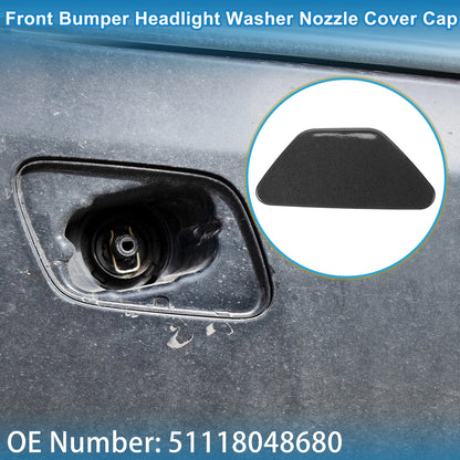 Front Right Washer Nozzle Cover for BMW 528i (2011-2016) Gray