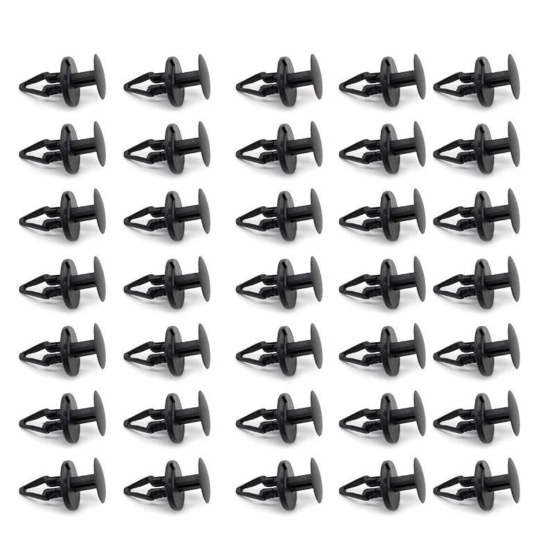 40 x Black Nylon Push Retainer Clips for GMC Chevrolet Cadillac Buick