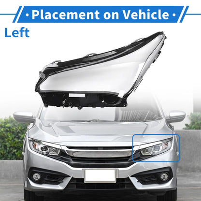 Front Left Headlight Lens Cover for Lexus NX200/NX300h (2014-2020)