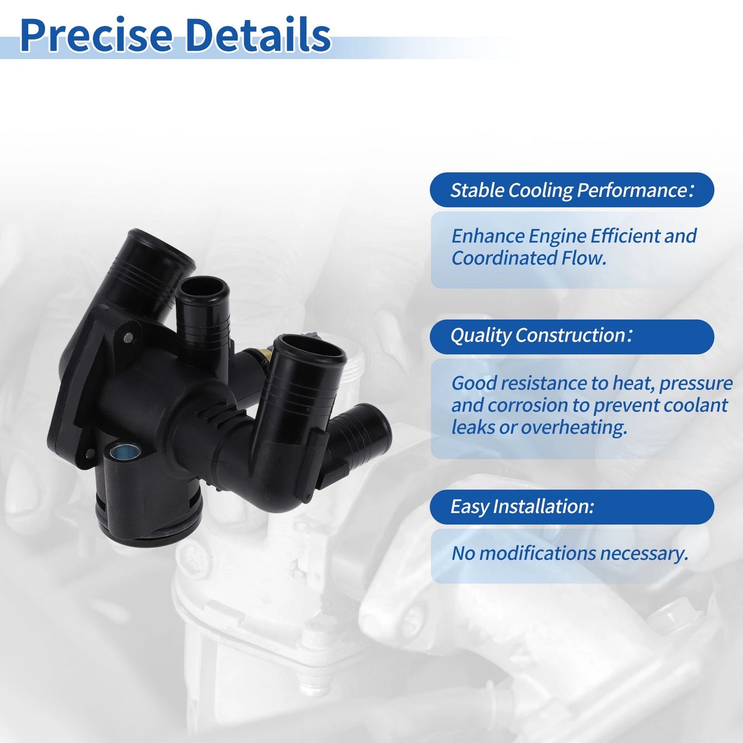 Engine Coolant Thermostat Housing Assembly for Ford Ranger (2019-2023)