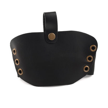 Leather Shifter Cover Boot Protector for Motorcycle - Black