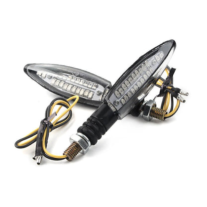 LED Turn Signal Indicators  Amber Lamps for Universal Motorcycle