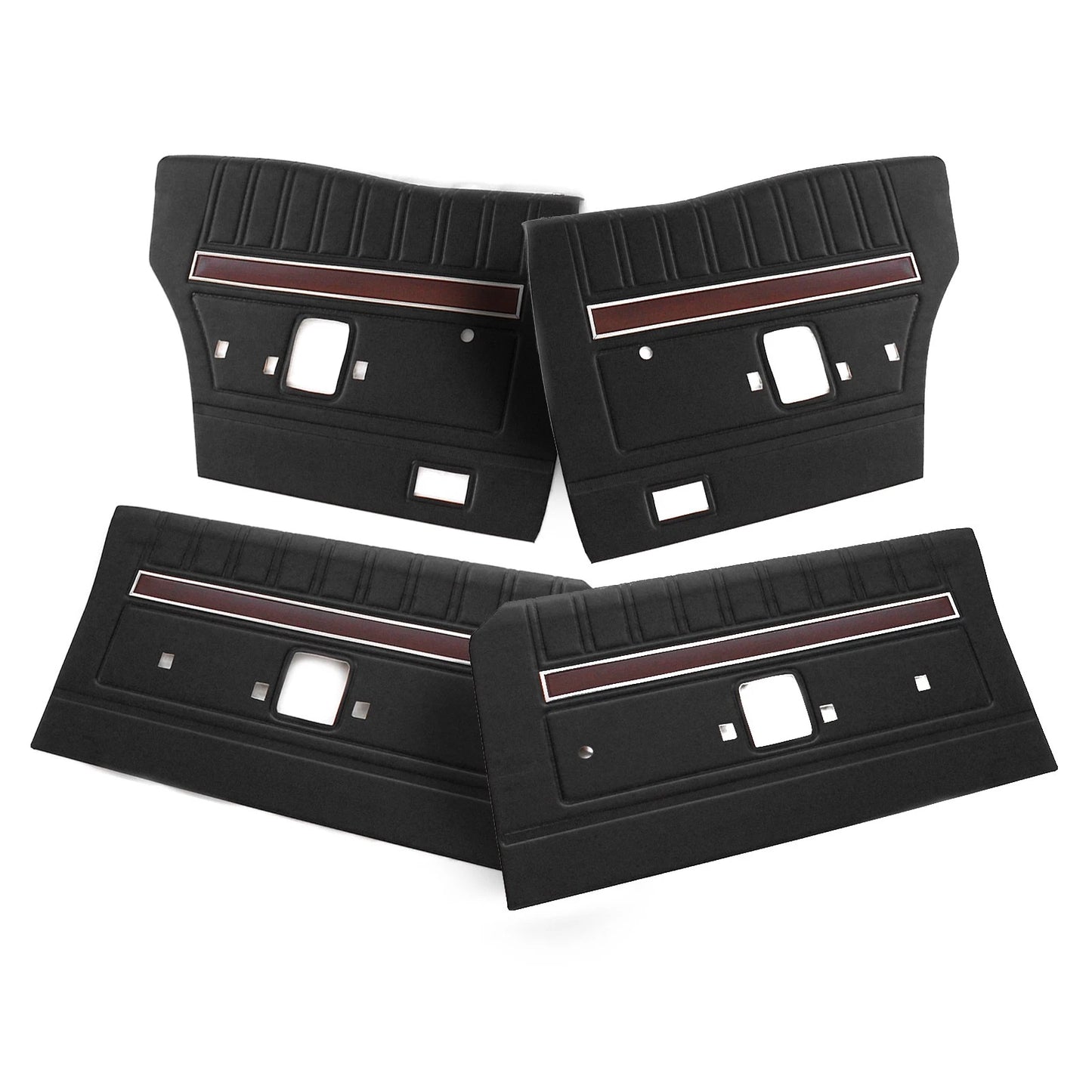 Black Door Panel Trim Set of 4 for Ford XW XY GT Falcon (1966-1972)