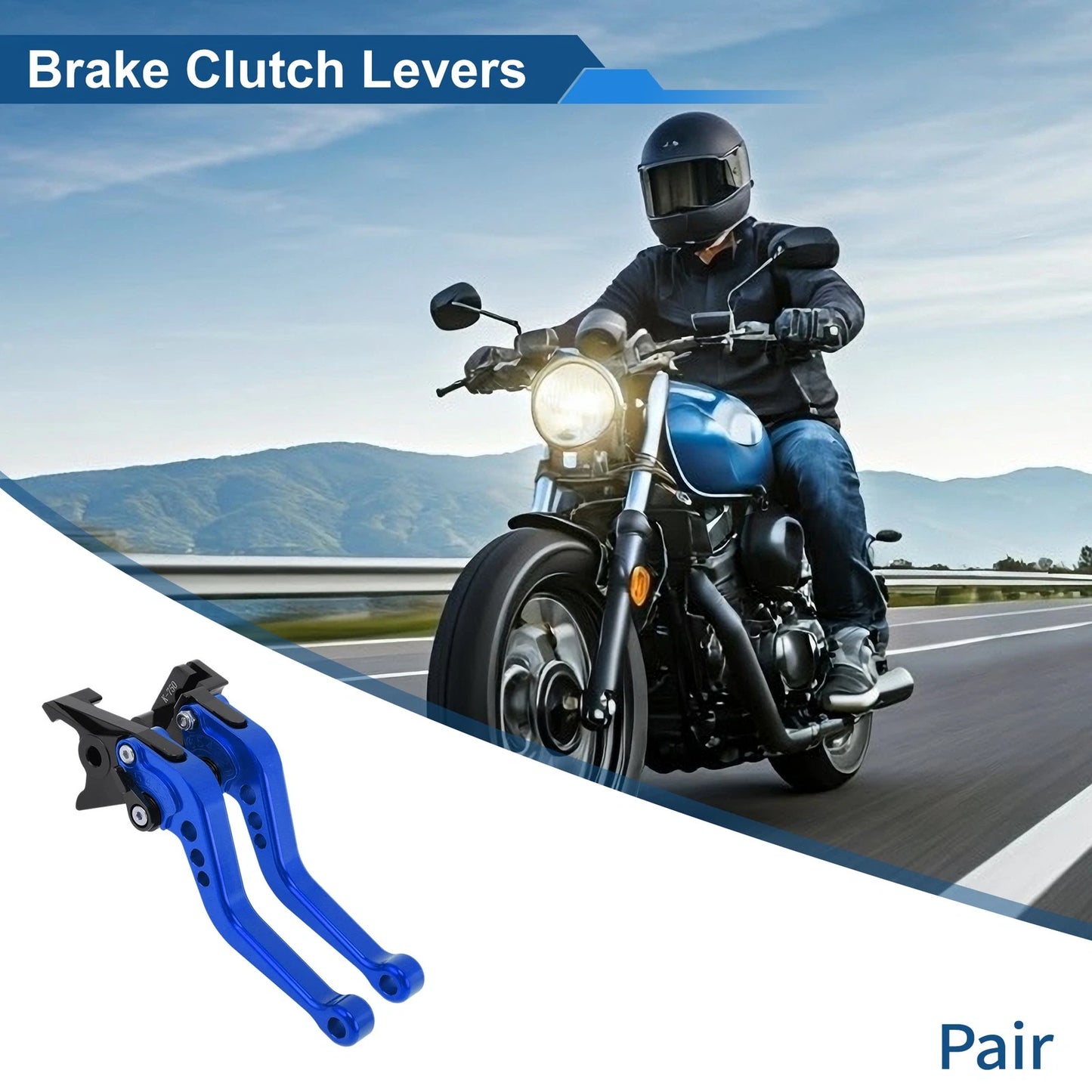 2 x 6-Position Adjustable Brake Clutch Levers for Kawasaki Z900 (2017–2024)