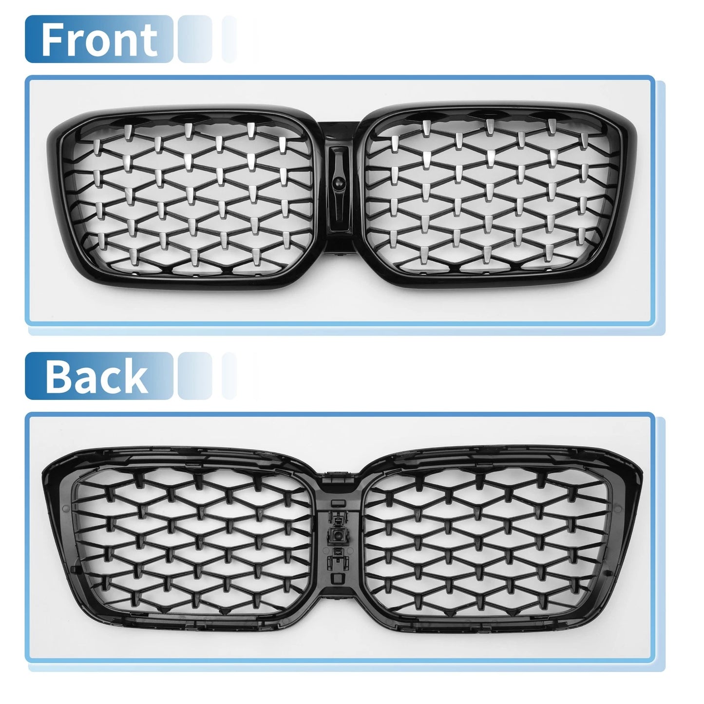 Front Upper Bumper Grille for BMW X3 G01 (2020-2023)